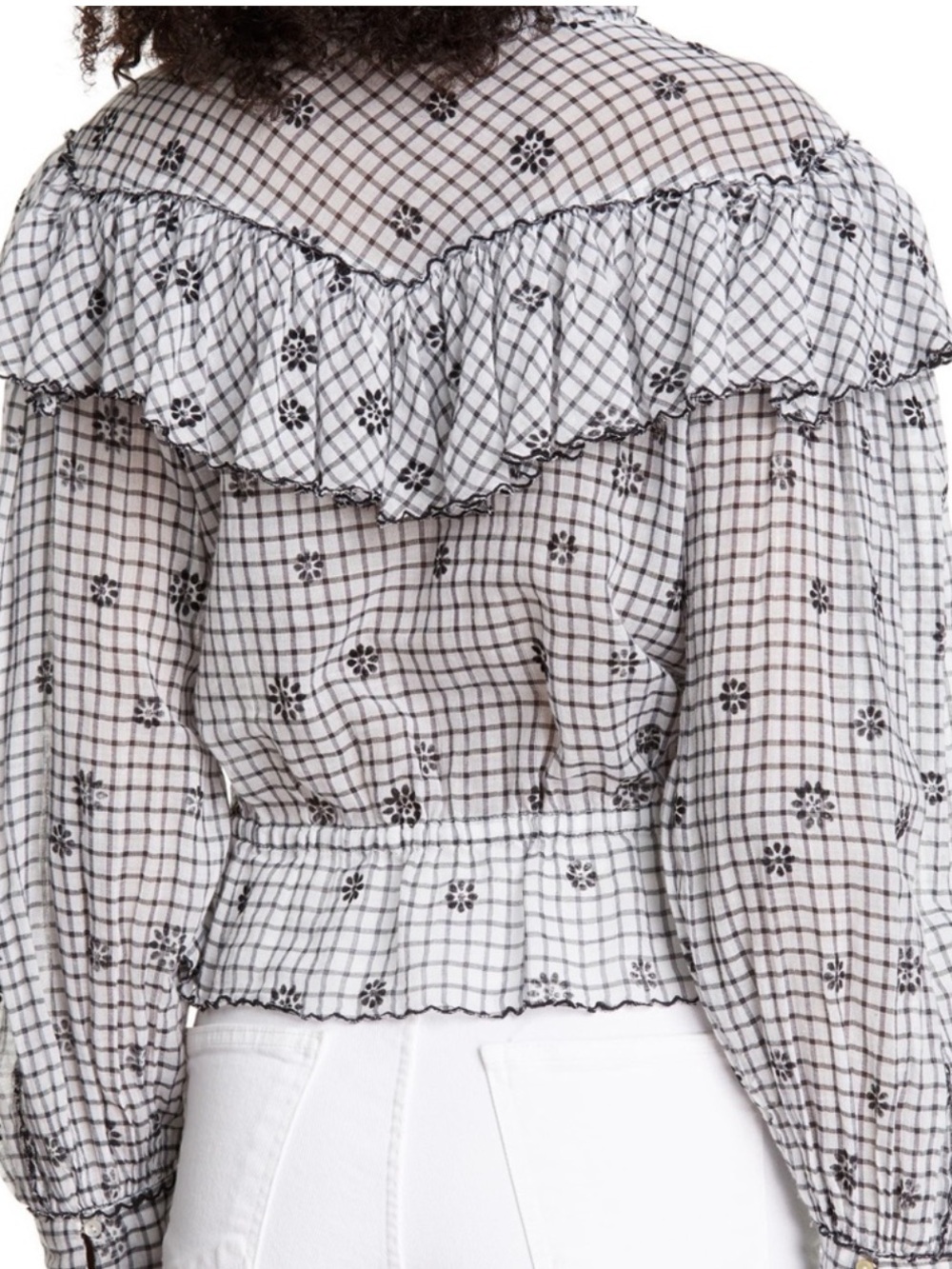 LovehShackFancy Suzanne Ruffle Top - Picture 2 of 9